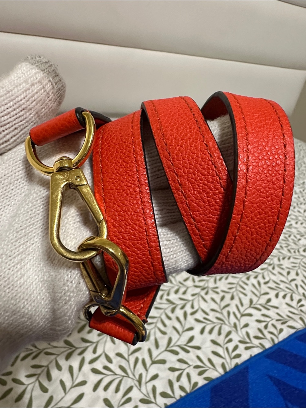 Louis Vuitton Bastille Orange Empreinte Leather - Picture 11 of 15